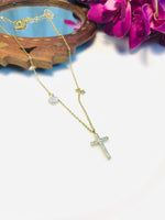Load image into Gallery viewer, Charm heart cross pendant
