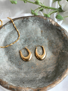 Boho Golden Metallic Hoop