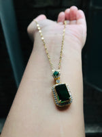 Load image into Gallery viewer, Green Emerald pendant
