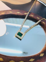 Load image into Gallery viewer, Zircon Square Pendant
