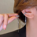 Load image into Gallery viewer, Silver stone Ear cuff
