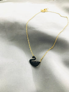 Swan Ss pendant Black