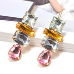 Load image into Gallery viewer, Pink Emerald Stone Earring
