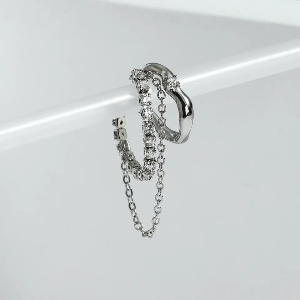 Silver Ear Cuff Set