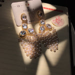 Load image into Gallery viewer, Pearl Tassel Earring
