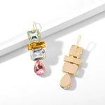 Load image into Gallery viewer, Pink Emerald Stone Earring
