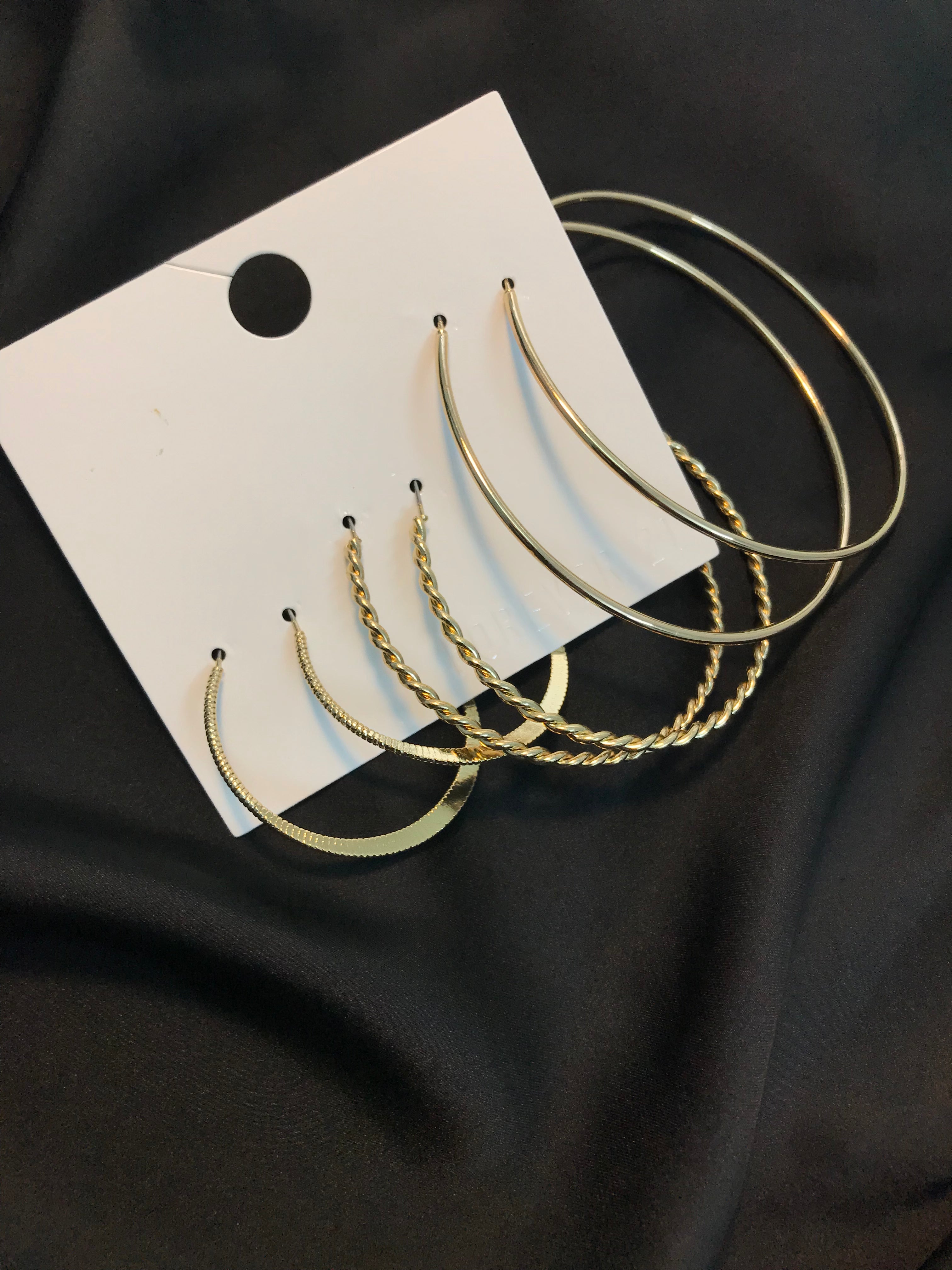 3 pair  Hoop Set-01