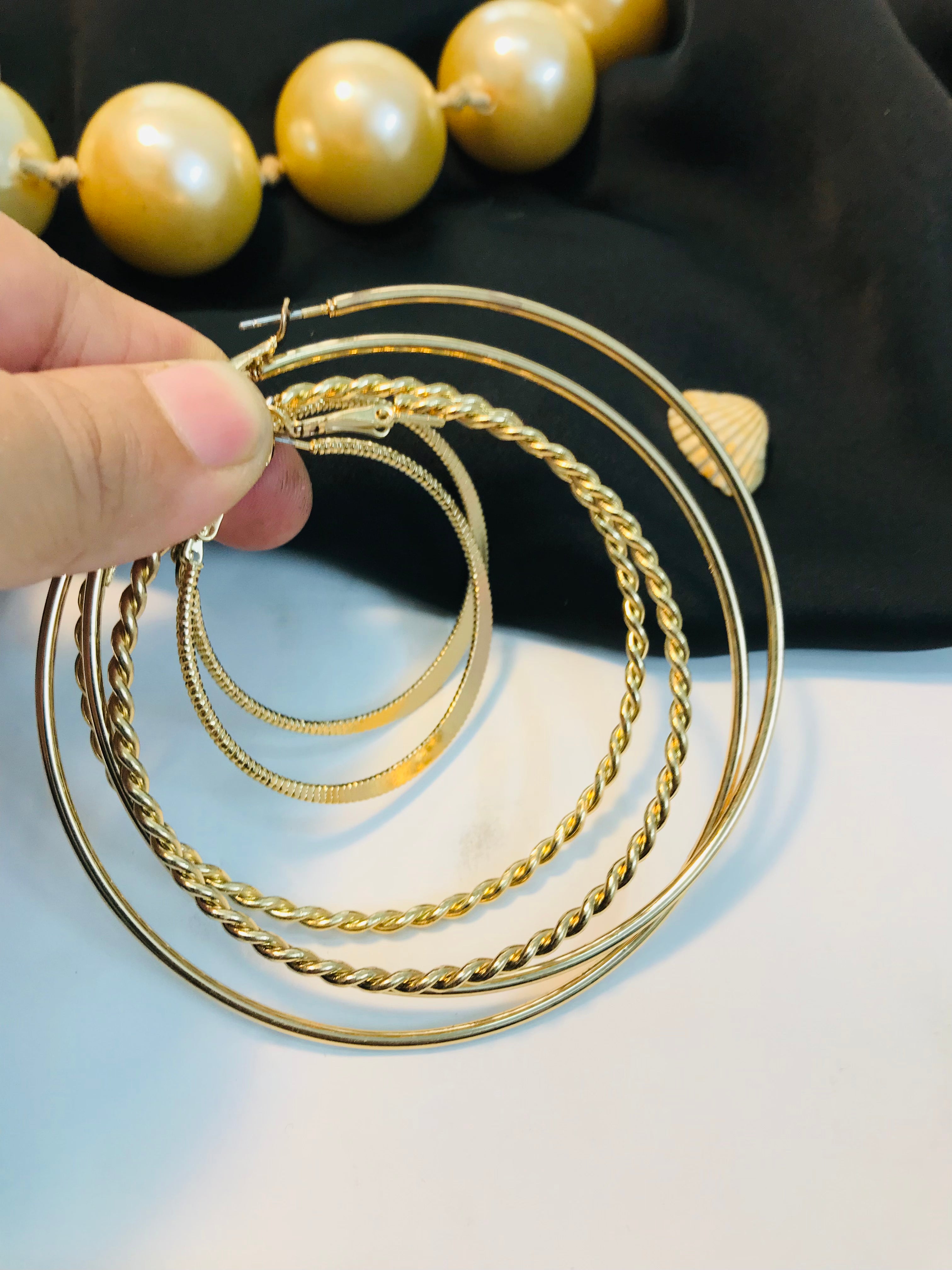 3 pair  Hoop Set-01