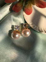 Load image into Gallery viewer, 925 sterling pearl stud
