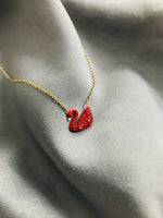 Load image into Gallery viewer, Swan Ss Pendant Red
