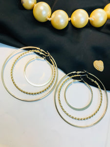 3 pair  Hoop Set-01