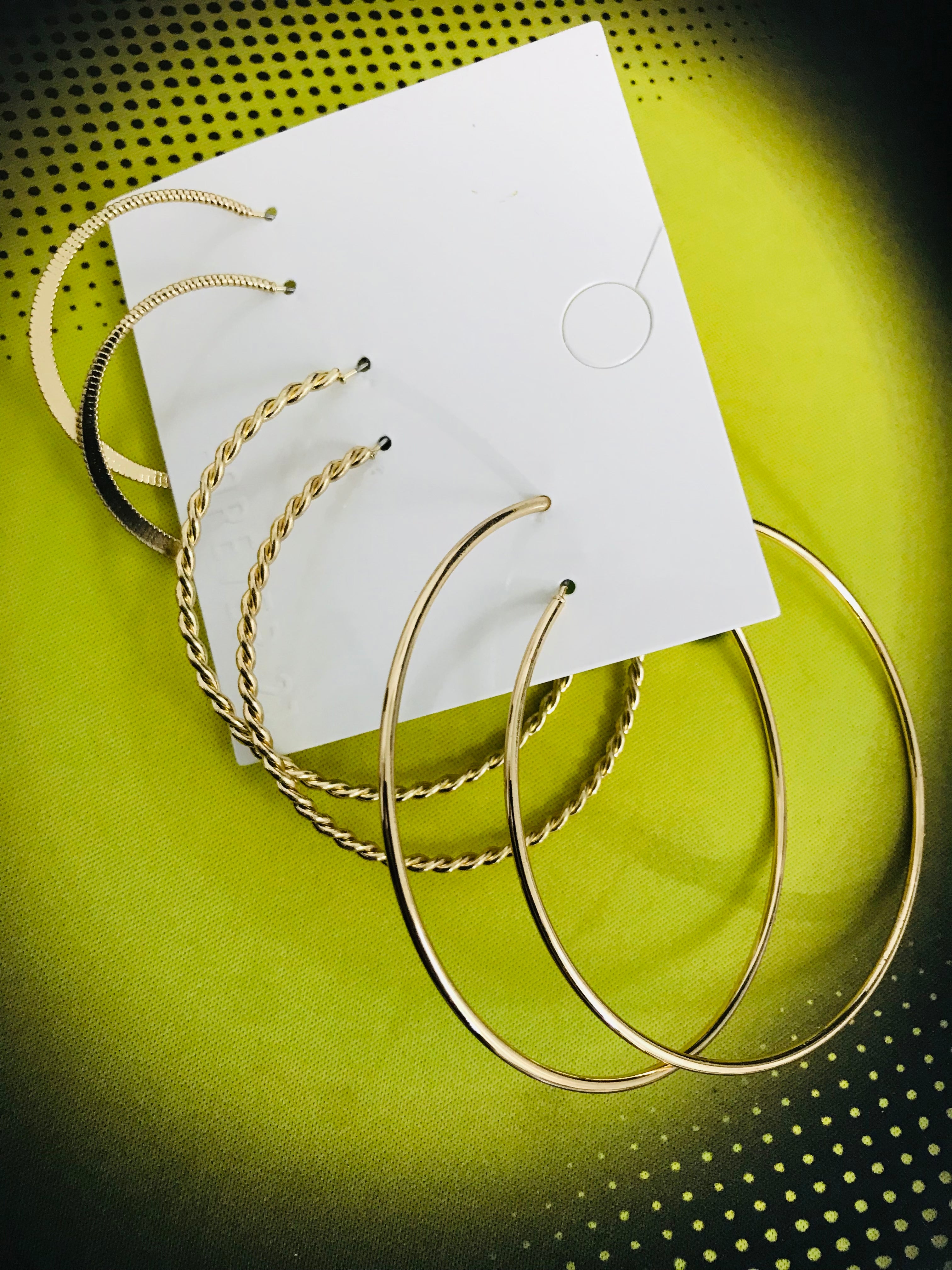 3 pair  Hoop Set-01