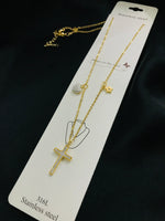 Load image into Gallery viewer, Charm heart cross pendant
