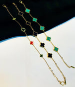 Load image into Gallery viewer, Clovar Green Titanium Chain Bracelet
