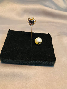 Hijab pearl/stone pin 06