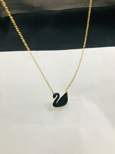 Swan Ss pendant Black