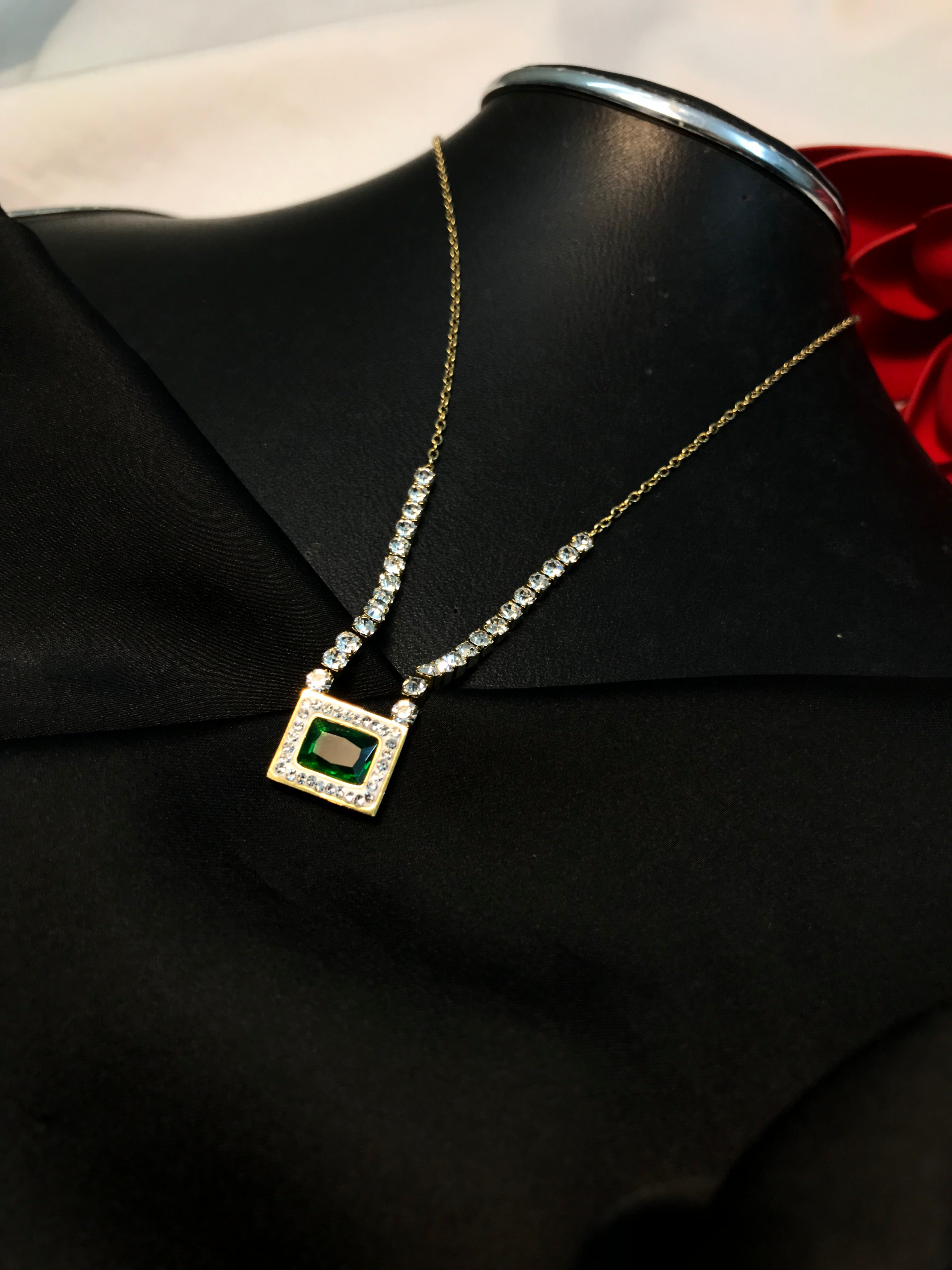 Zircon Square Pendant