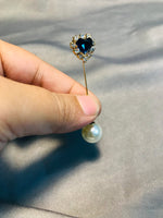 Load image into Gallery viewer, Hijab pearl/stone pin 06
