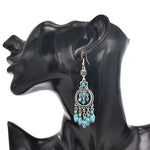 Load image into Gallery viewer, Feroza Stone Long Earrings
