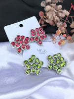 Load image into Gallery viewer, Green Mifaya earring
