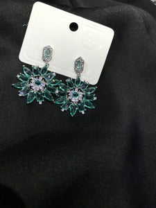 Minty floral Earring