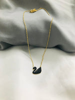 Load image into Gallery viewer, Swan pendant Black
