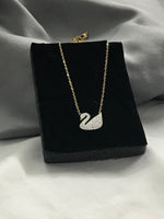 Load image into Gallery viewer, Swan Ss  Pendant White
