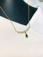 Load image into Gallery viewer, Green Drop Pendant
