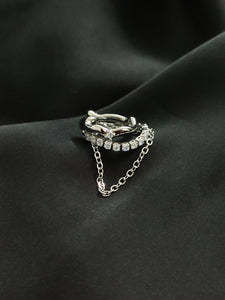 Silver Ear Cuff Set