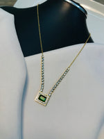 Load image into Gallery viewer, Zircon Square Pendant
