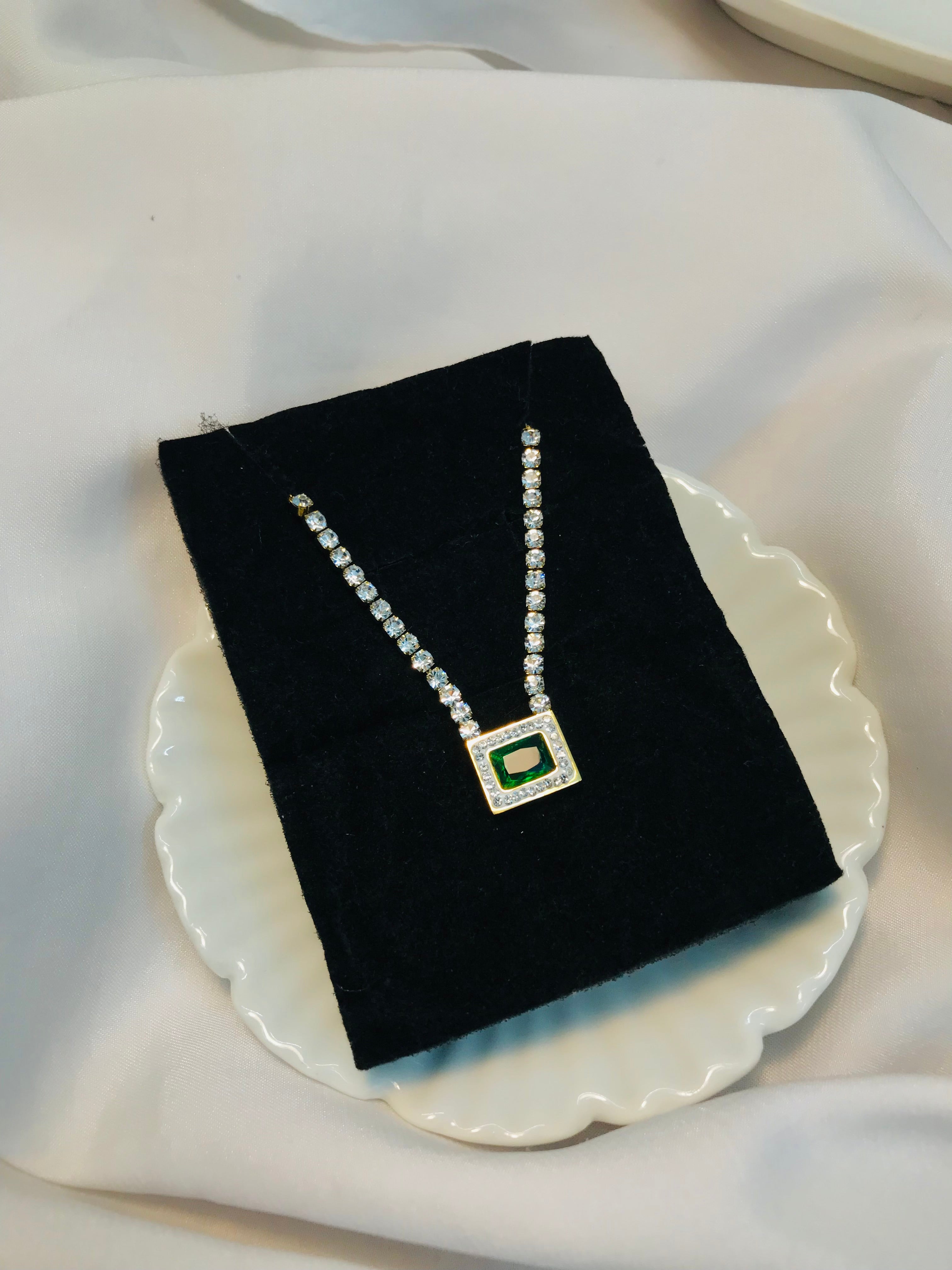 Zircon Square Pendant