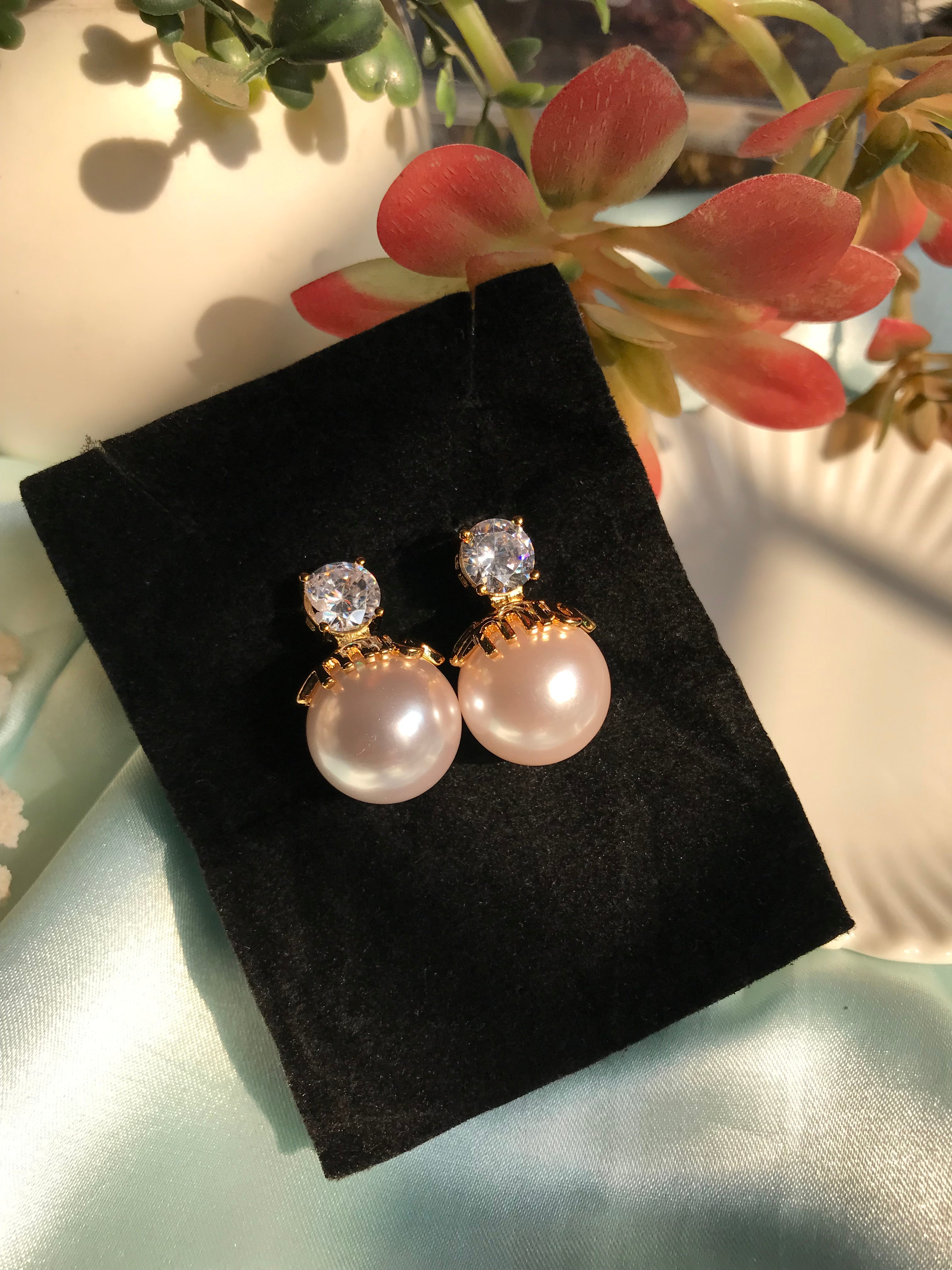 925 sterling pearl stud