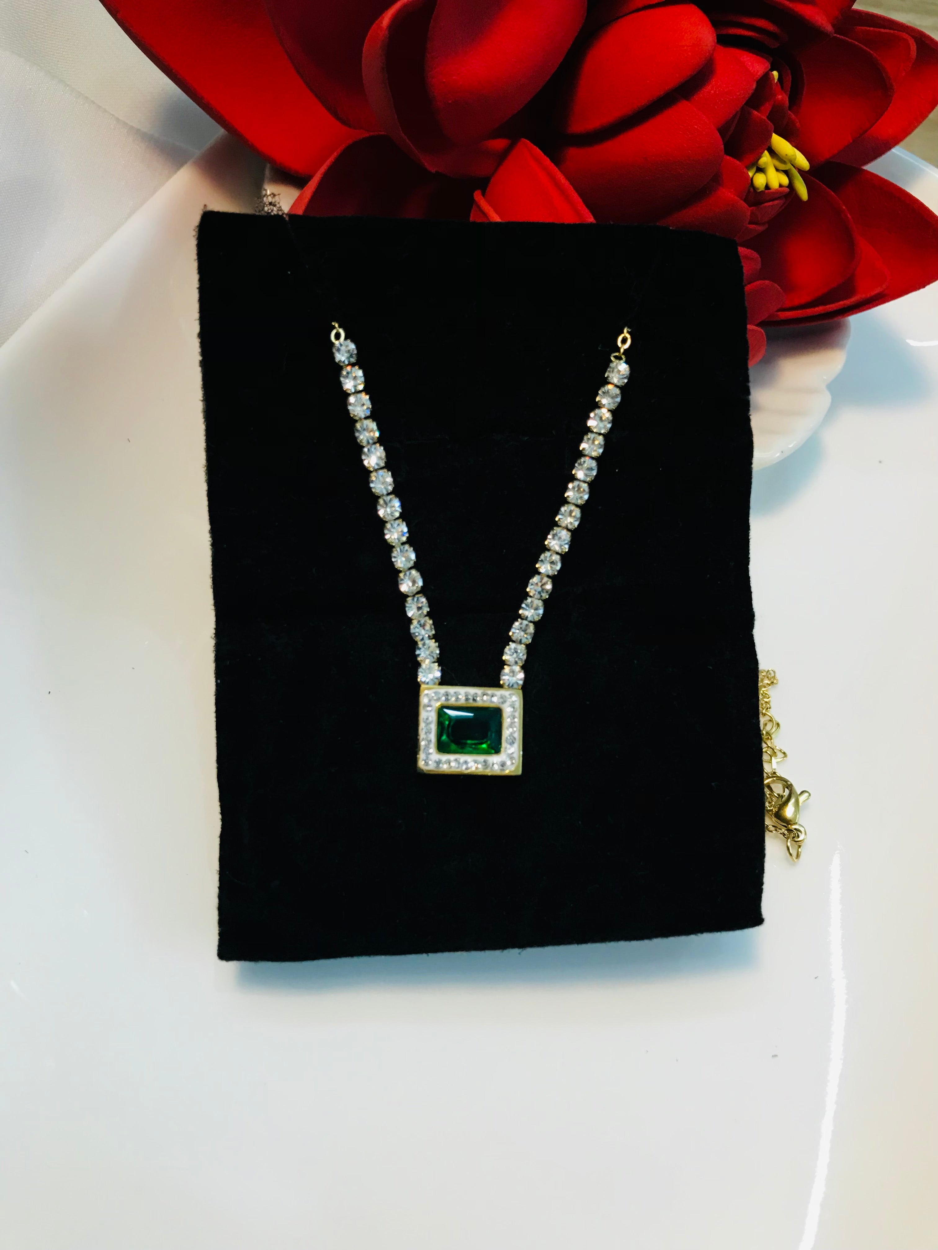 Zircon Square Pendant