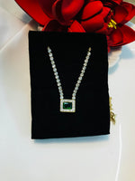 Load image into Gallery viewer, Zircon Square Pendant
