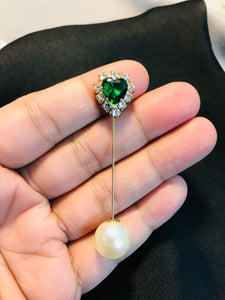 Hijab pearl/stone pin 06