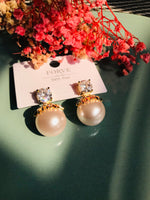 Load image into Gallery viewer, 925 sterling pearl stud
