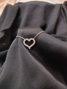 Heart pendant silver