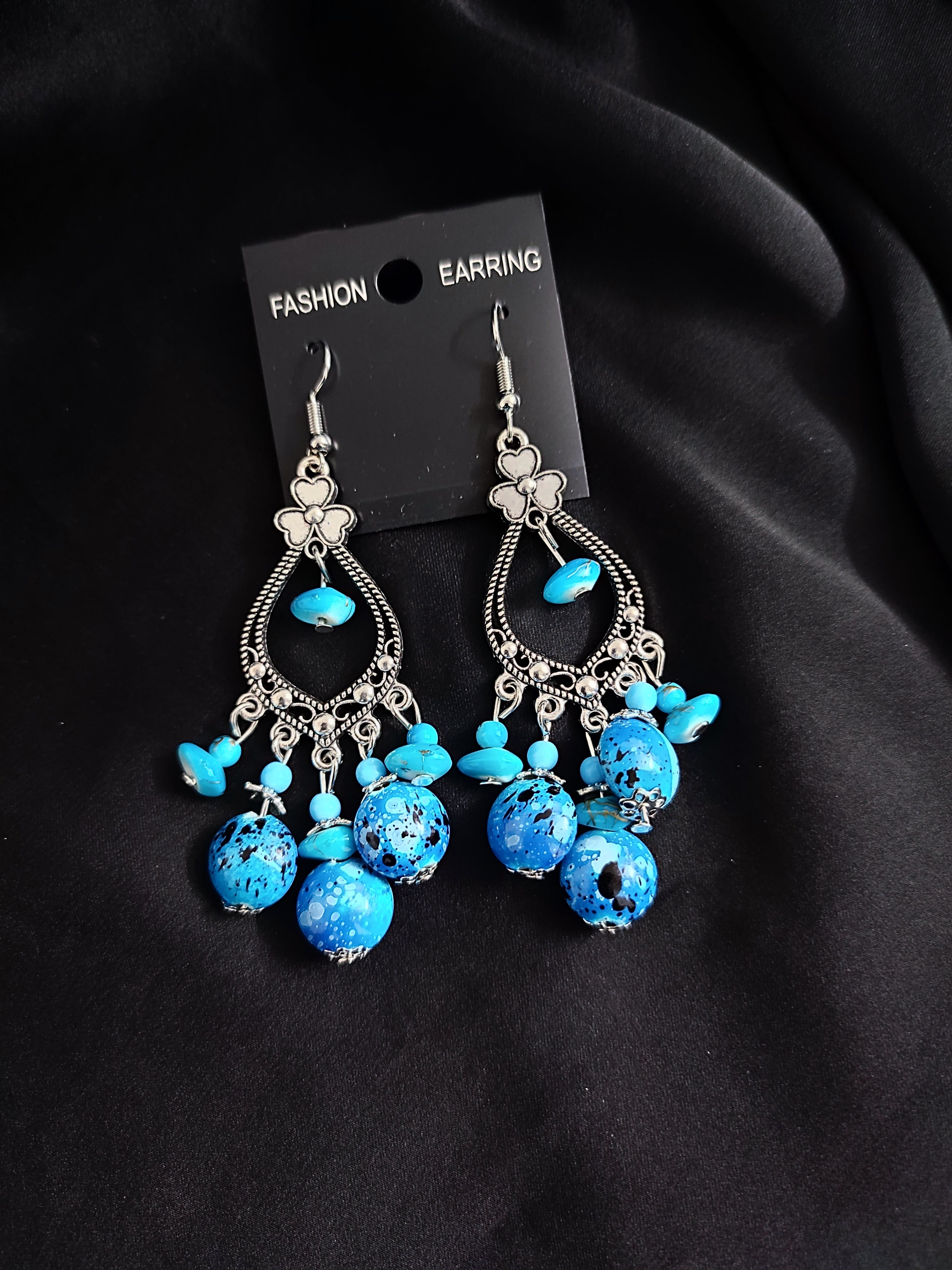 Antique Feroza Beads Earring