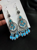 Load image into Gallery viewer, Feroza Stone Long Earrings
