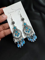 Load image into Gallery viewer, Feroza Stone Long Earrings
