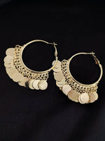 Load image into Gallery viewer, Golden Coin Jhumka Earrings
