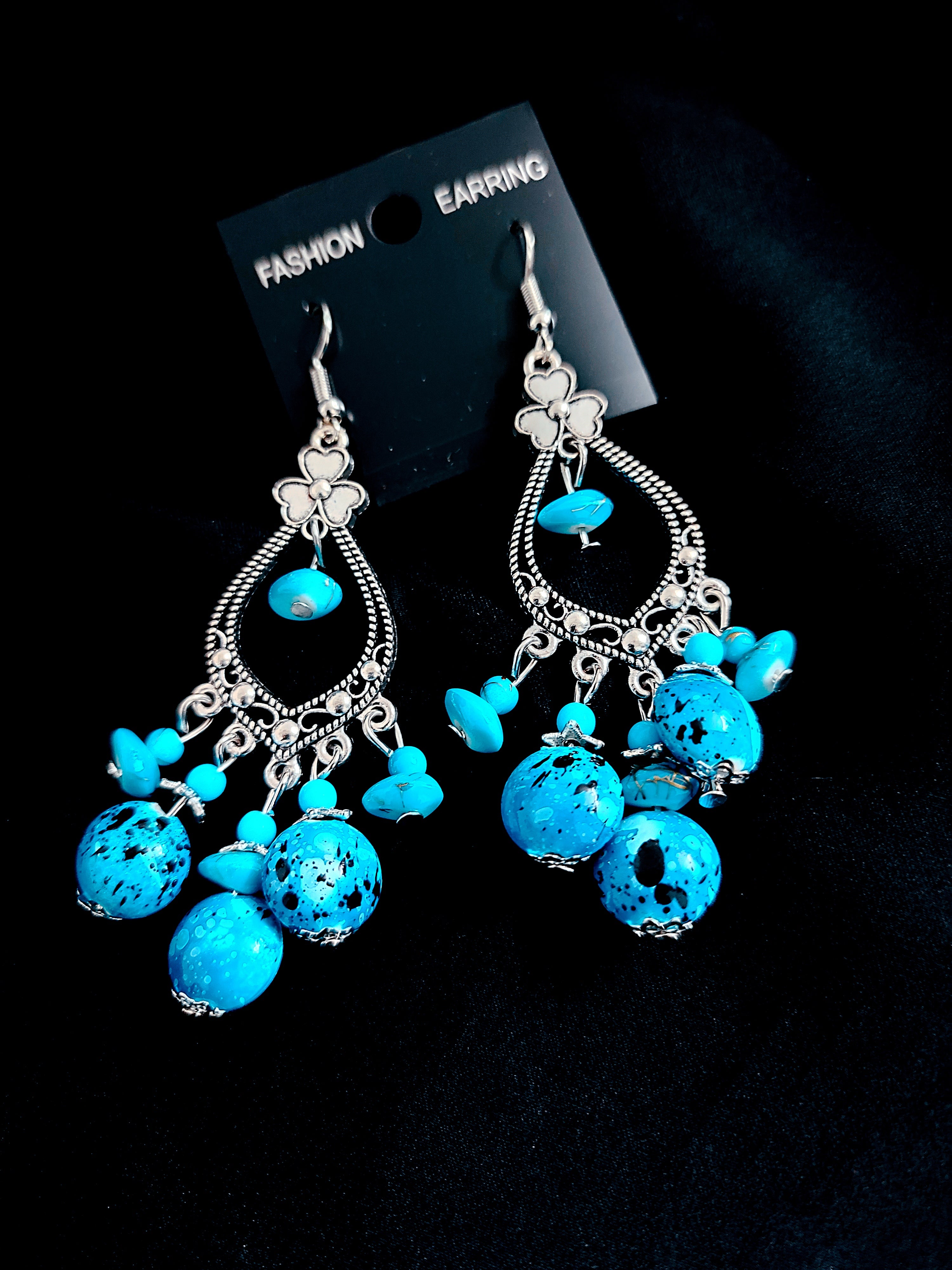 Antique Feroza Beads Earring