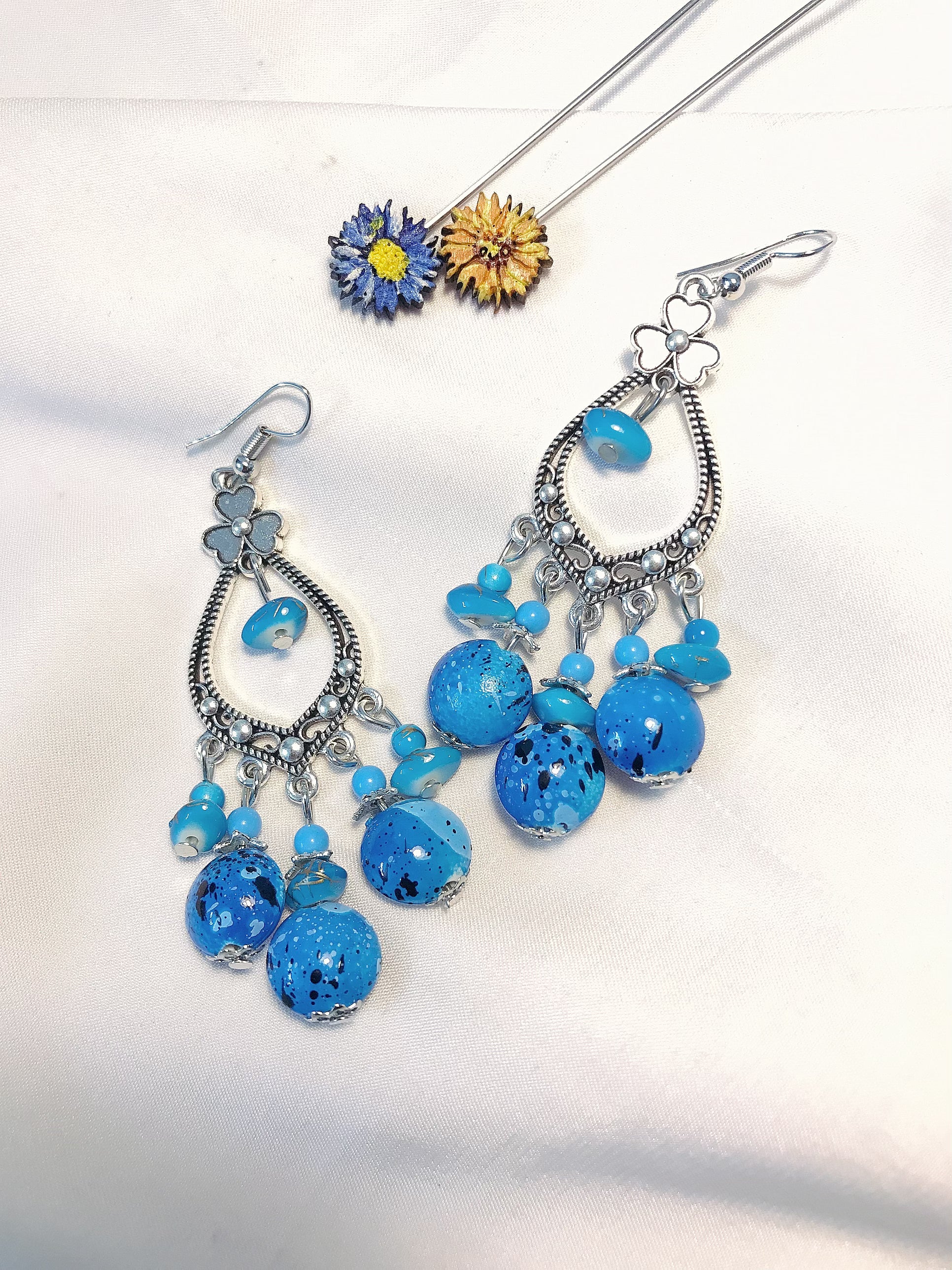 Antique Feroza Beads Earring