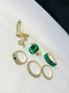 Green Stone Ring set (R-56)