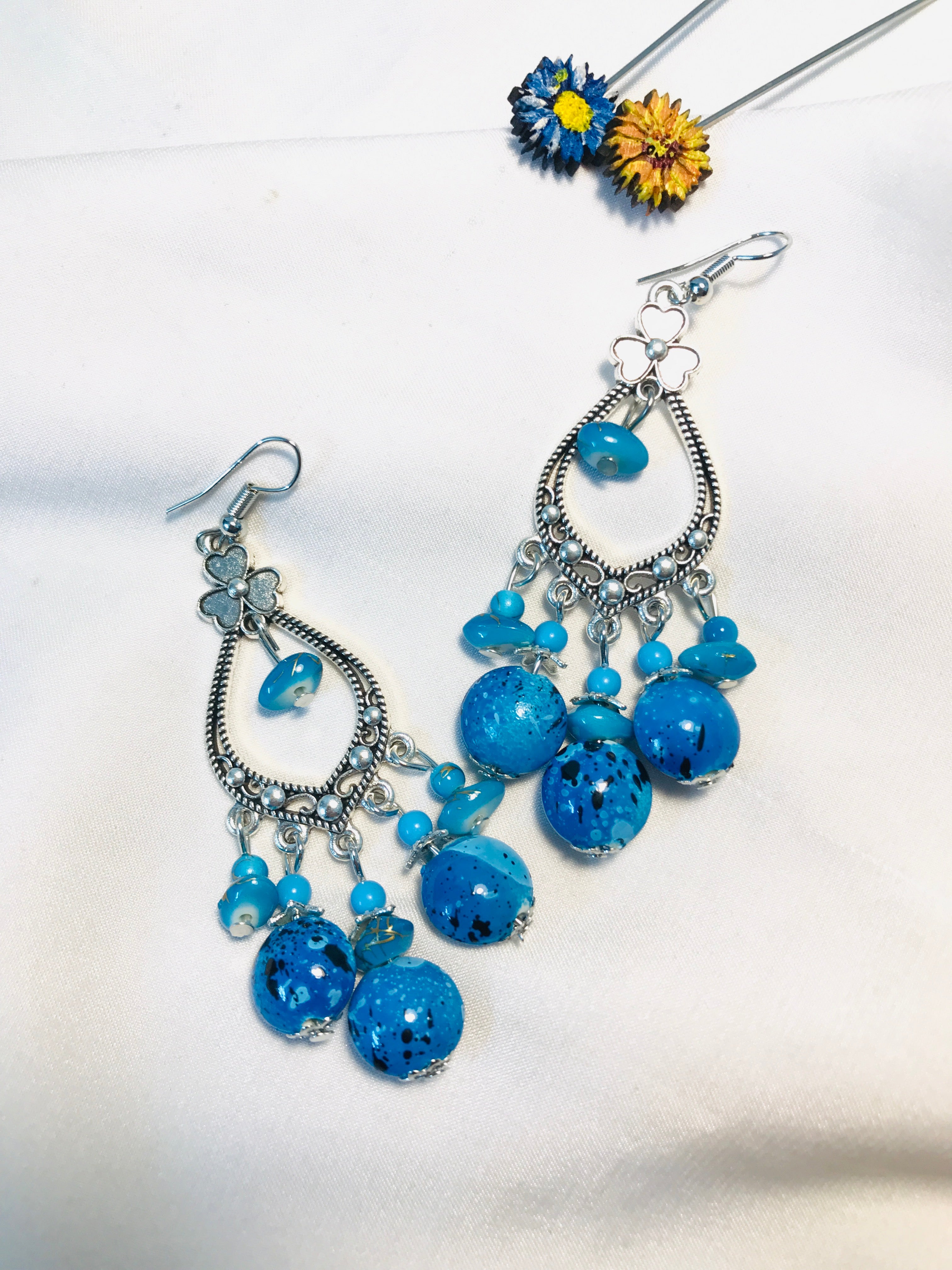 Antique Feroza Beads Earring