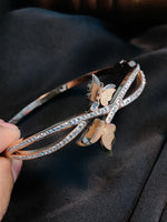 Load image into Gallery viewer, Butterfly Titanium RoseGold Bracelet
