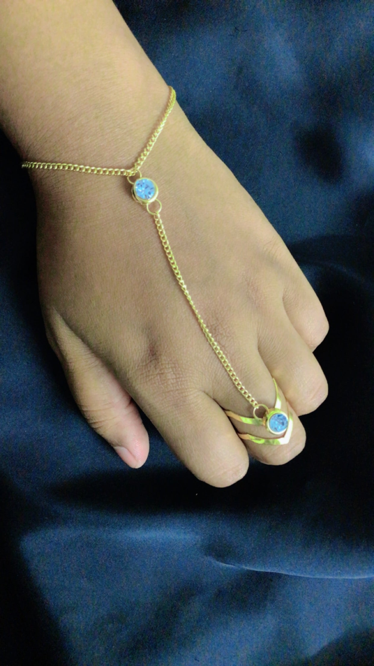 Triangle Ring Chain Bracelet