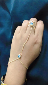 Triangle Ring Chain Bracelet