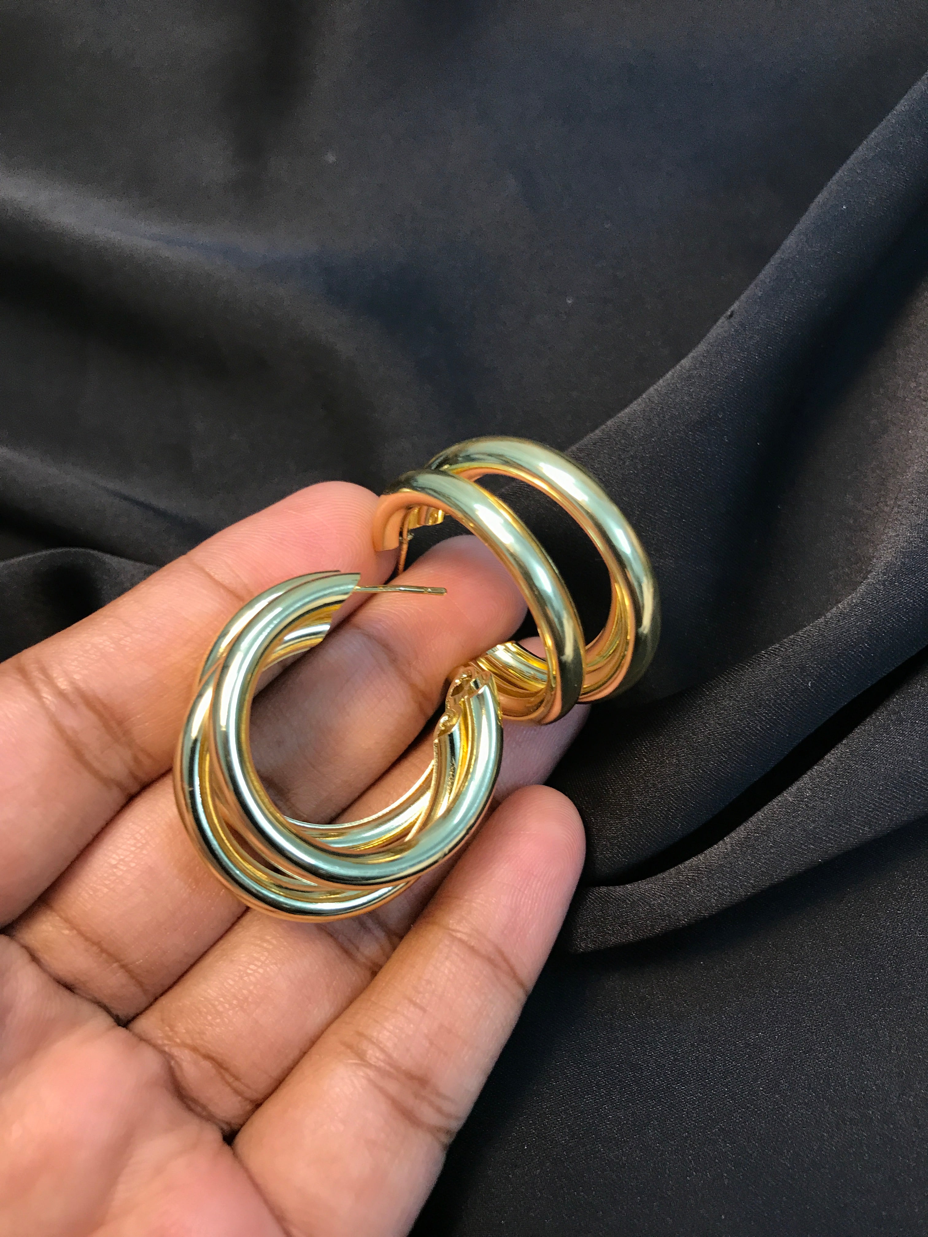 Retro Golden Tiny hoop