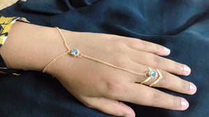 Triangle Ring Chain Bracelet